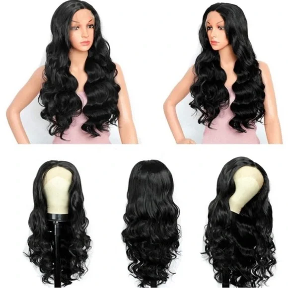 l 22BLACK BODY WAVY LaceFront Wigs NEW